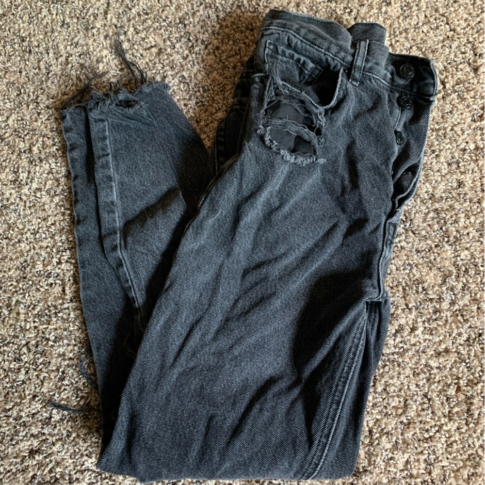 Distressed Black Denim PacSun Jeans